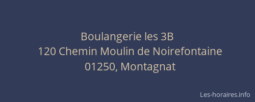 Boulangerie les 3B