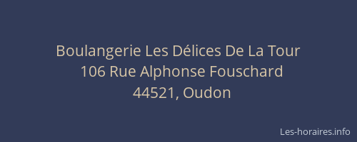 Boulangerie Les Délices De La Tour