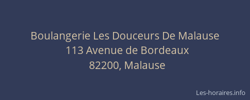 Boulangerie Les Douceurs De Malause