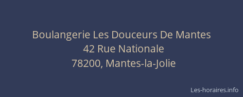 Boulangerie Les Douceurs De Mantes