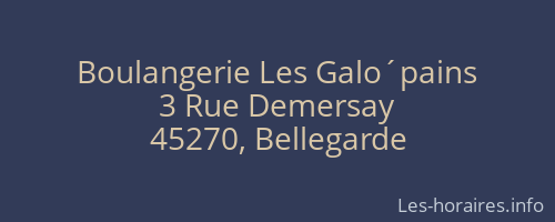 Boulangerie Les Galo´pains