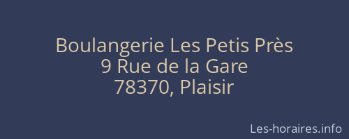 Boulangerie Les Petis Près