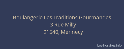 Boulangerie Les Traditions Gourmandes