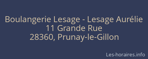 Boulangerie Lesage - Lesage Aurélie