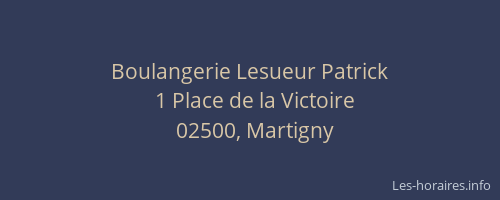 Boulangerie Lesueur Patrick