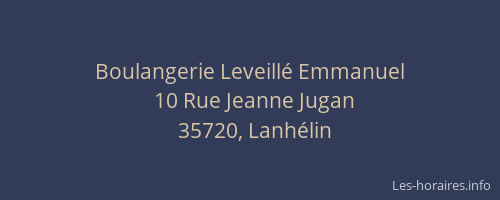 Boulangerie Leveillé Emmanuel