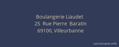 Boulangerie Liaudet