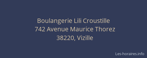Boulangerie Lili Croustille