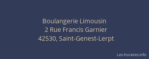 Boulangerie Limousin