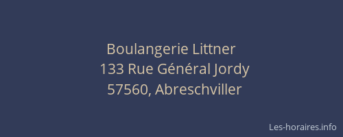 Boulangerie Littner