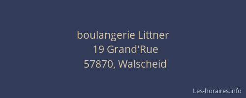 boulangerie Littner