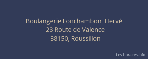 Boulangerie Lonchambon  Herv&eacute;
