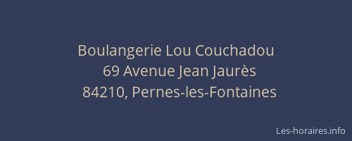 Boulangerie Lou Couchadou