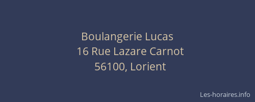 Boulangerie Lucas