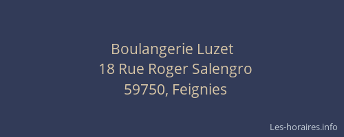 Boulangerie Luzet