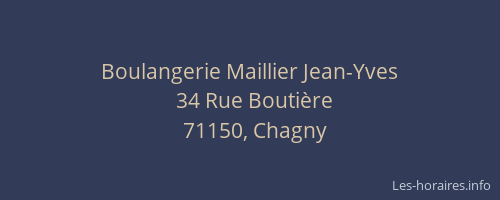 Boulangerie Maillier Jean-Yves