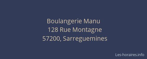Boulangerie Manu