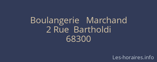 Boulangerie   Marchand