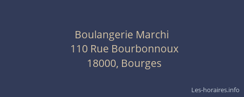 Boulangerie Marchi