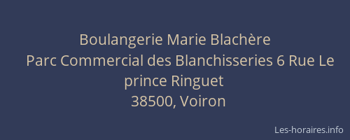 Boulangerie Marie Blach&egrave;re