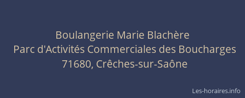 Boulangerie Marie Blachère