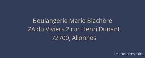 Boulangerie Marie Blach&egrave;re