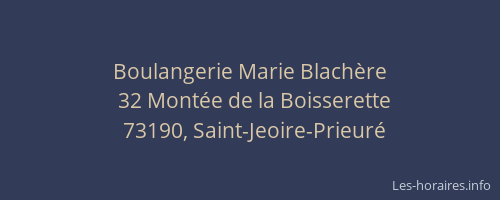 Boulangerie Marie Blach&egrave;re