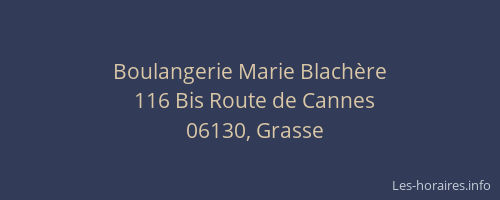 Boulangerie Marie Blachère