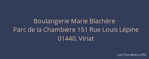 Boulangerie Marie Blachère
