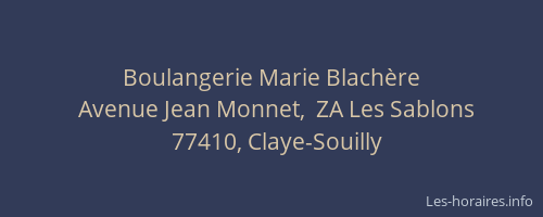 Boulangerie Marie Blachère