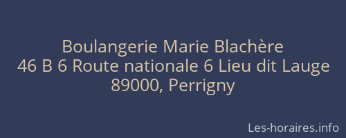 Boulangerie Marie Blachère