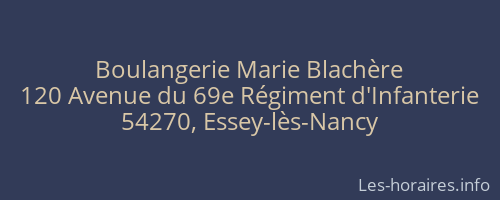 Boulangerie Marie Blachère