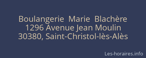 Boulangerie  Marie  Blachère