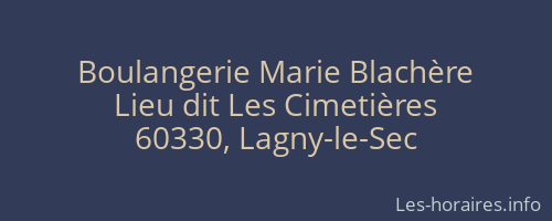 Boulangerie Marie Blachère