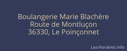 Boulangerie Marie Blachère