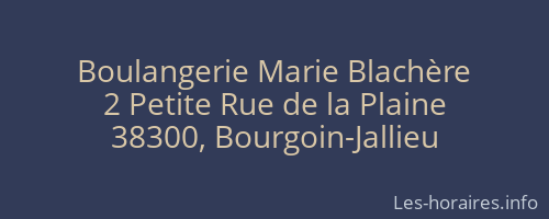 Boulangerie Marie Blachère