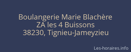 Boulangerie Marie Blachère
