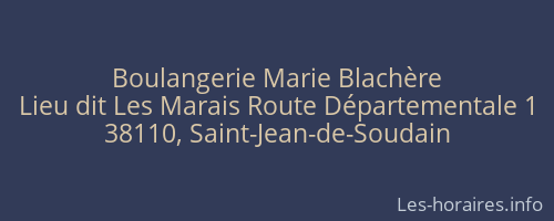 Boulangerie Marie Blachère