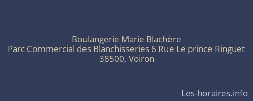Boulangerie Marie Blachère