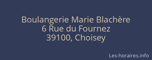 Boulangerie Marie Blachère