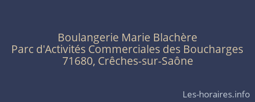 Boulangerie Marie Blachère