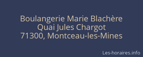 Boulangerie Marie Blachère