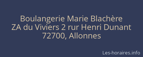 Boulangerie Marie Blachère
