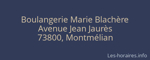 Boulangerie Marie Blachère