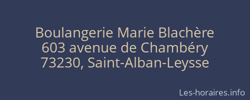 Boulangerie Marie Blachère