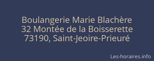 Boulangerie Marie Blachère