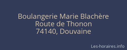Boulangerie Marie Blachère