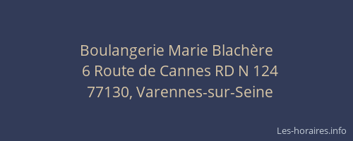 Boulangerie Marie Blachère