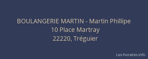 BOULANGERIE MARTIN - Martin Phillipe