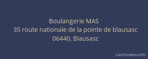 Boulangerie MAS